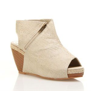 Henry Ferrera Roma Snake Print Wedges
